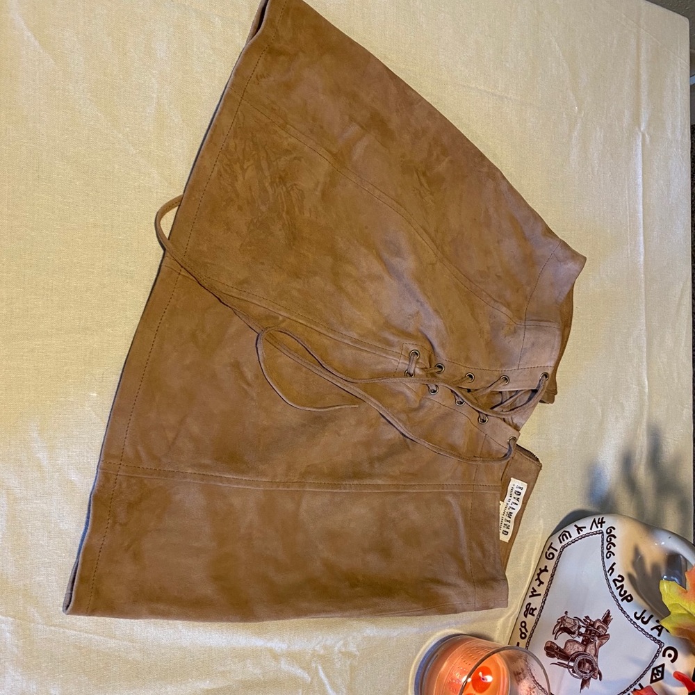 Boot Barn suede mini skirt